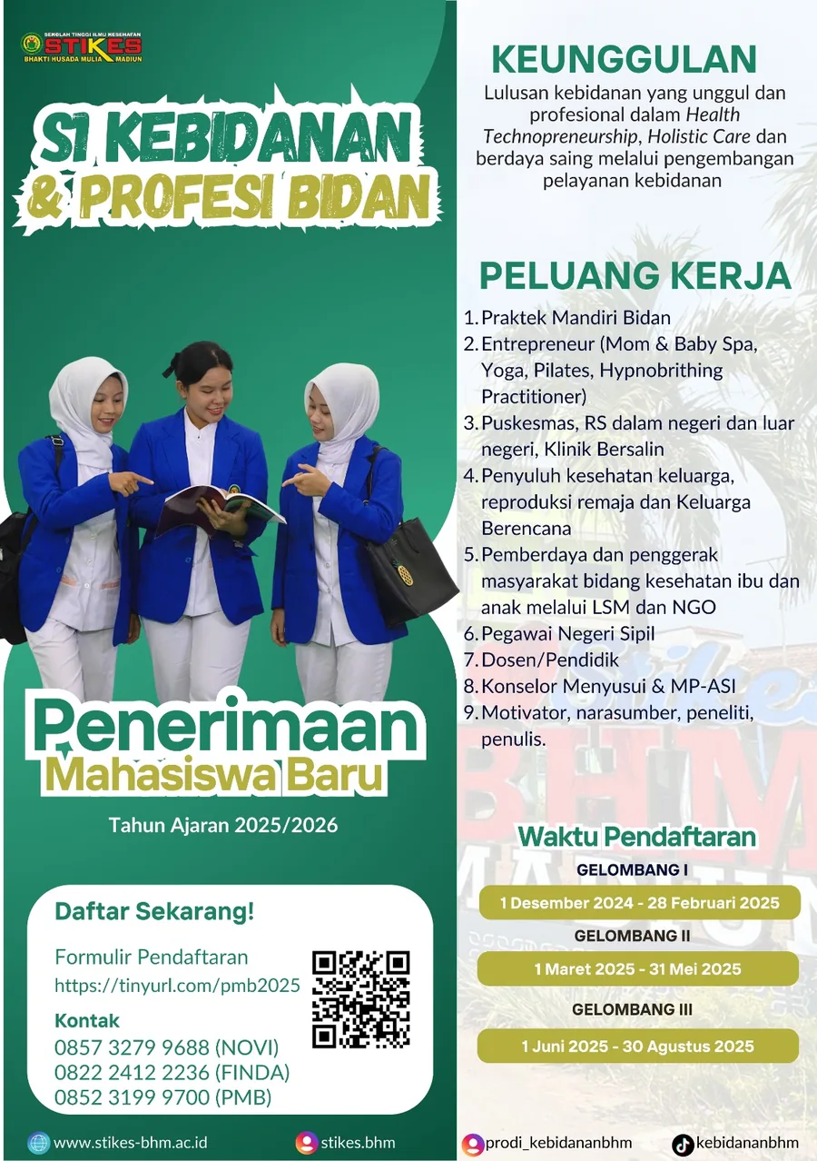 Keunggulan dan peluang kerja Kebidanan